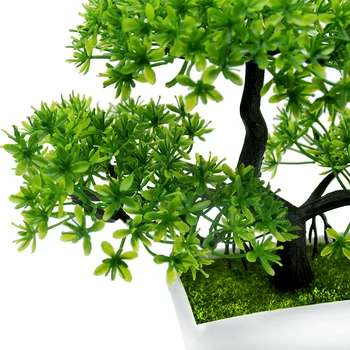 7 Spalvų Dirbtinis Augalas Bonsai Modeliavimas Pušis Vazoninių Stalo Puošyba, Namų Dekoro Netikrą Žalių Augalų Puodą Dekoratyvinis Amatų