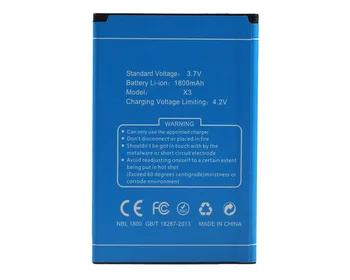 ISUNOO x3 Baterijos Pakeitimo Aukštos Kokybės 1800mAh atsarginę Bateriją Doogee x3 Mobiliojo telefono baterija