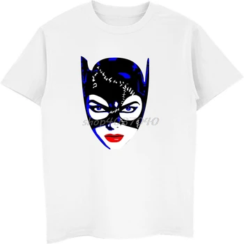 Nauja Vasaros Atsitiktinis Spausdinti Vyrų Medvilnė Tee Marškinėliai Michelle Pfeiffer Catwoman Atsitiktinis Marškinėliai Prekės Marškinėlius Harajuku Streetwear