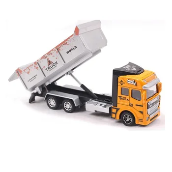 Inžinerijos transporto priemonių, 1:48 patarimas sunkvežimis šiukšlių, sunkvežimių,Diecast automobiliai,pullback žaislai,vaikai-geriausia dovana