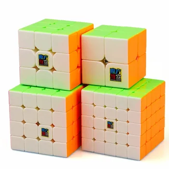 Moyu MofangJiaoshi 2x2 3x3 4x4 5x5 Konkurencijos Magic Cube Nustatyti 4pcs Cubing Klasėje Greitis Kubeliai Galvosūkiai, Žaislai Vaikams