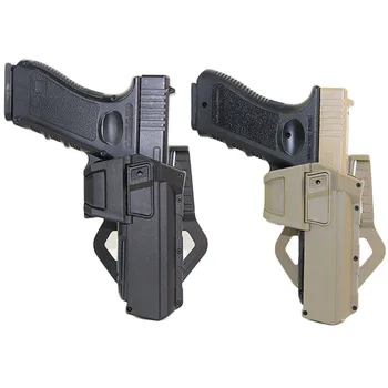 Taktinis Pistoletas Dėklas, Skirtas Glock 17 18 22 23 Airsoft Pistoletas Dėklas Su Žibintuvėlis Lazerio Kilnojamojo Ginklą Atveju, Medžioklės Reikmenys