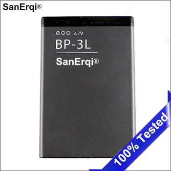 SanErqi Baterija Nokia BP-3L telefono baterija Nokia Lumia 710 510 603 303 603 610 3030 505 610C 900 1300mAh