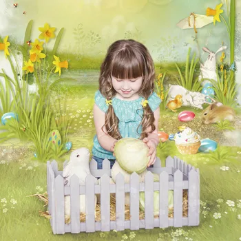 Allenjoy Velykų fotografijos fonas pavasario triušis kiaušinių dažymo pasakos fono foto studija vaikas photocall photophone