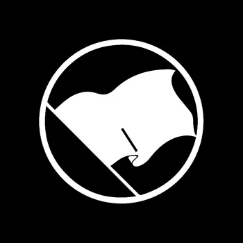 Automobilių Lipdukas Animacinių filmų Anarchijos Ženklas Mados PVC Automobilių Apdailos Priedai Lipdukas Kūrybos Vandeniui Juodos/baltos spalvos,13cm*13cm