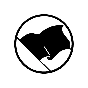 Automobilių Lipdukas Animacinių filmų Anarchijos Ženklas Mados PVC Automobilių Apdailos Priedai Lipdukas Kūrybos Vandeniui Juodos/baltos spalvos,13cm*13cm