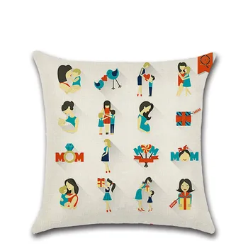 Motinos diena myliu mama žodžius festivalis užvalkalas Dekoratyvinis namų sofos pagalvėlė padengti dovana gamyklos dropshipping užsakymą pagalvės užvalkalą