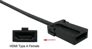 1,5 m 5ft 1080P HDMI E Tipo HDMI V1.4 Tipas Moteris su Užrakto ilgiklis Automobilių Automobilių Daugiaformačių