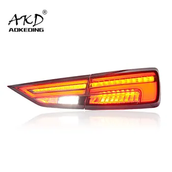 AKD Automobilių Stilius Audi A3 galinius Žibintus 2013-2019 A3 LED Uodega Lempos LED DRL Dinaminio Stabdžio Signalas Atbulinės auto Priedai