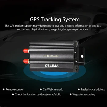 Automobilių Auto GPS Seklys Sekimo Prietaisas su Nuotolinio Valdymo apsaugos nuo vagysčių Signalizacija GPS Tracker Aliuminio Automobilių GPS Sekimo