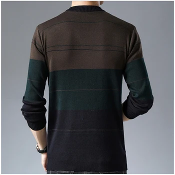 Žiemos Megztiniai Mens Pusė Zip Puloveris Slim Fit Džemperiai Trikotažas Šilta Mada Prekės Korėjos Stiliaus Kasdienių Drabužių Vyrų 2020 Naujas