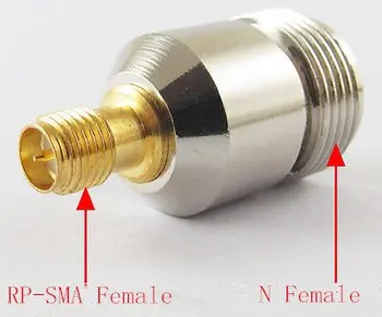 20pcs vario N Type female jack RP-SMA female kištuko centras RF, coaxial adapterio jungtys