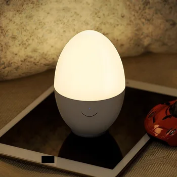 Kiaušinių Naktį lengvo Prisilietimo Jutiklis Jungiklis Miegamasis su Miego Energijos taupymo Kištuku LED švelnios Šviesos Lempos Baby Vaikų Kūrybos Naktį Šviesos