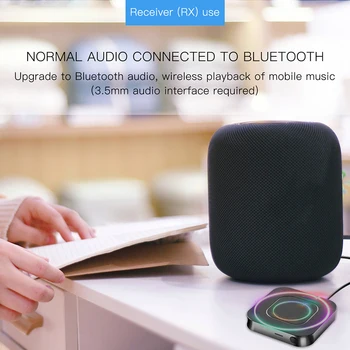 Bluetooth 5.0 Garso Imtuvas, Siųstuvas, AUX RCA 3.5 3.5 MM jungtis, USB Stereo Muzikos Belaidžio ryšio Adapterius, Skirtus Automobilių TV PC Garsiakalbis Player
