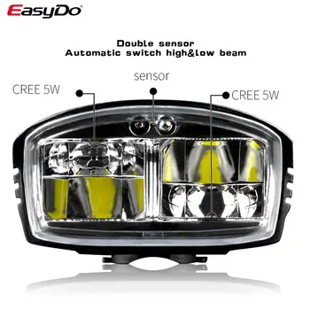 EasyDo Advanced Dviratį Galvos Priekiniai LED Šviesos Smart Indukcijos USB 10W LED Lempos 4400mAh Lauko Dviračių Atnaujinti Nemokamai