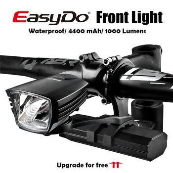 EasyDo Advanced Dviratį Galvos Priekiniai LED Šviesos Smart Indukcijos USB 10W LED Lempos 4400mAh Lauko Dviračių Atnaujinti Nemokamai