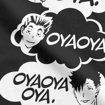 Oya Oya Oya Haikyuu Vyrų Marškinėliai Kuroo Anime Bokuto Manga Shoyo Tinklinis Dizaino Marškinėliai T-Shirt 100 Premium Medvilnė