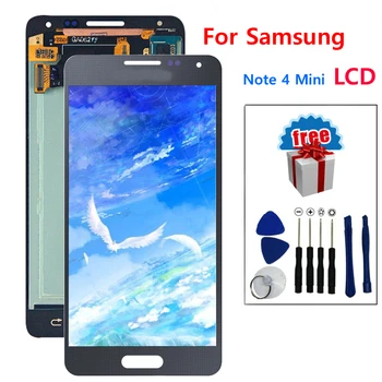 Patikrintas Pakeitimas LCD Samsung Note 4 Mini Alfa G850 G850F G850M G850K LCD Ekranas skaitmeninis keitiklis Asamblėja