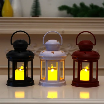 Kalėdinė Dekoracija Žibinto Šviesą Nešiojamųjų Elektroninių LED Žvakė, Lempa, LED apšvietimas, Švenčių dekoravimas