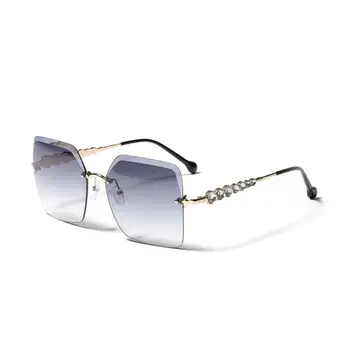 Mados Aikštė Taškus Akiniai nuo saulės Naujas Moterų Mažųjų Saulės akiniai Atspalvių 2021 Prabangos Prekės Metalo Sunglass UV400 Akiniai