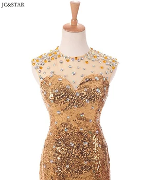 Vestuves suknelė nauja, O Kaklo nėrinių china crystal aukso seksualus undinė bridesmaid suknelę ilgai vestido madrinha karšto