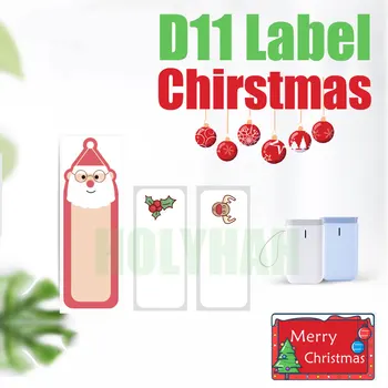 Naujas Mielas Niimbot D11 D61 Spausdintuvas Terminio Label Maker Popieriaus, Lipduko Klijų Atsparumas Vandeniui Atsparus Naftos Naujųjų Metų Kalėdų Dovana