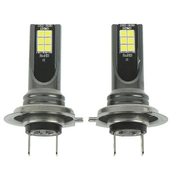 Aukštos Kokybės 2VNT H7 LED RŪKO Žibintų Lemputės Komplektą 50W 14000LM AUTOMOBILIŲ Lemputės 6000K Tolimosios šviesos Žibintas