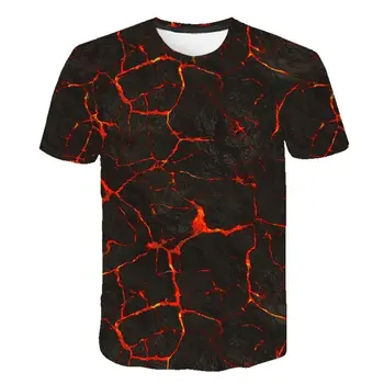 2020 metų Vasaros Karšto Pardavimo Šviesos Kvėpuojantis trumparankoviai 3D Atspausdintas Trumpas Rankovėmis Marškinėliai Mados Atsitiktinis Vyrų T-Shirt