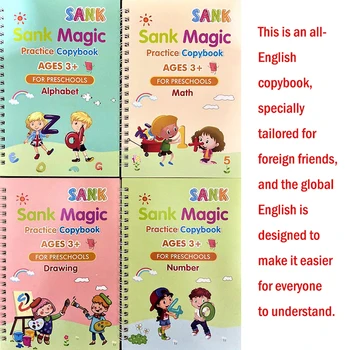 Anglų Copybook Už Kaligrafija, Knygų Vaikams Žodį Vaikų Knygos Rankraščio Vaikų raštu anglų kalbos Mokymasis Praktikos Knyga