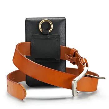 Universalus Telefono Krepšys Išmanųjį telefoną PU Oda Nešioti ant Diržo Dėklas Juosmens Rankinėje Atveju Padengti Mobiliojo Telefono J55