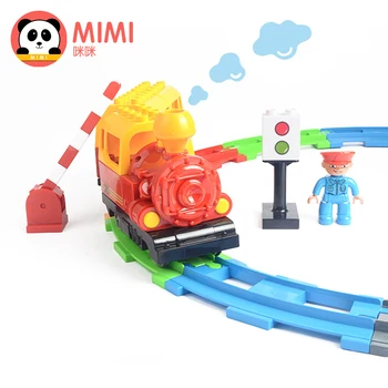 Duploed Kelio Blokai Žaislai Didelis Blokai Traukinio Rinkinį Priedai 