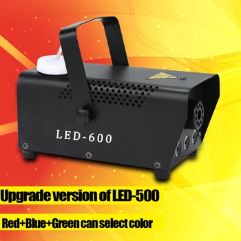 Versijos LED-600 Rūko mašina belaidžio kontrolės 500W DJ šalies scenos šviesos RGB spalvų pasirinkite diskoteka namuose šalis dūmų mašina