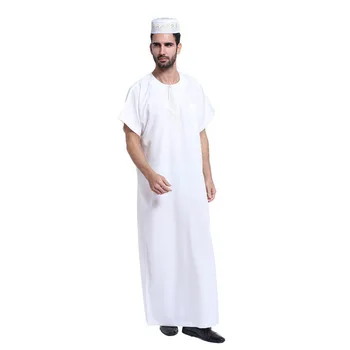 Arabų Musulmonų Drabužiai Vyrams Artimųjų Rytų Arabų Vyrų Žmonių Suknelė Thobe arabų Islamo Abayas Indijos Vyrai Kaftan Skraiste 2018