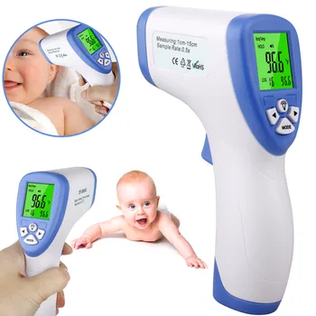 Bekontaktis Kaktos Termometras Skaitmeninis LCD Kūno Objektas Termometro Matavimo Saugos ir SPINDULIŲ Termometras Kūdikiui Suaugusiųjų