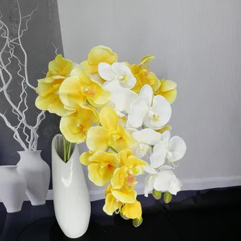 9heads Orchidėja Dirbtinių Gėlių Phalaenopsis Vestuvių Namų Dekoratyvinės Gėlės 