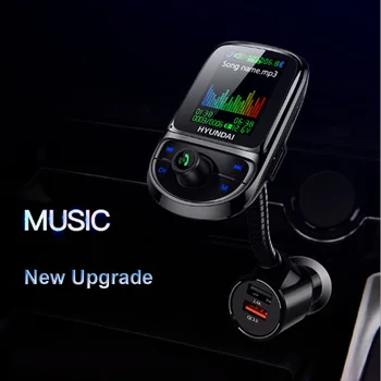 1.8 colių Automobilinis MP3 Grotuvas Bluetooth QC3.0 Automobilinis Įkroviklis Greitai AUX Sąsaja Įtampos Ekranas Spalvotas Ekranas Car FM Transmitter