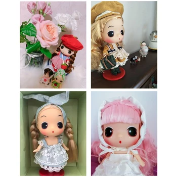 Ddung Reborn Lėles Lol Baby Doll Žaislas 18CM/7IN Mados Modeliavimo Minkštos Lėlės, Vaikų Gimtadienio, Kalėdų Dovaną >3 Metų