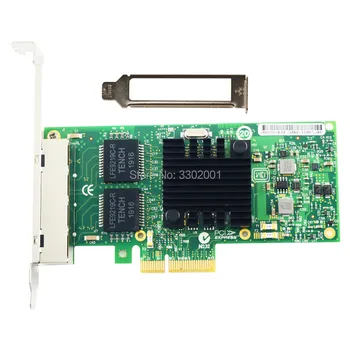 FANMI I340-T4 E1G44HT Gigabit Ethernet Server Adapter intel 82580EB PCI Express X4 1G Tinklo plokštė