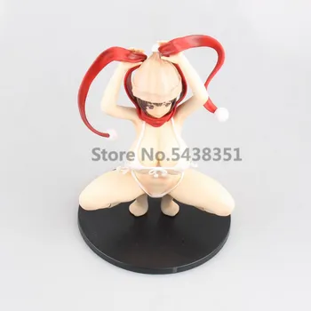 19cm Japonų Anime Pav Q-šešių Tsundero Tupint Baltos spalvos maudymosi kostiumėlį, ver. PVC Modelis Anime Mergina Veiksmų Skaičius, suaugusiųjų Lėlės dovanos
