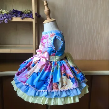 2019new Atvykusių ispanų Vaikų Medvilnės Kokybės Mergina Rūmuose Princesė Suknelė Lolita Gimtadienio Suknelė Bamblys Kalėdų Suknelė