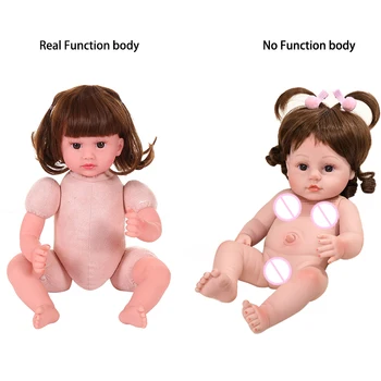 18in Originalus Bebe Rebon Silicona Bamblys Žaislai Boneca Reborn Baby Doll Gyvas Lėles Mergaitėms Dovanų