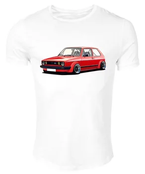 Marškinėliai Baltos Apvalios Kaklo Vokietija Klasikinis Legenda Automobilis Golf Gti Raudonas Mk1 2019 Naujos Prekės Pardavimo Medvilnės Trumpomis Rankovėmis Karinės T Shirts