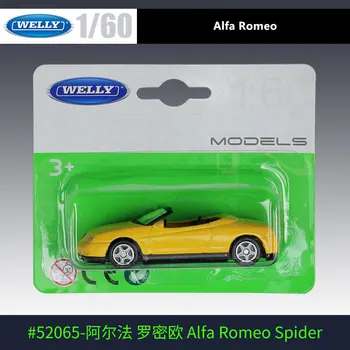 WELLY 1:60 Alfa Romeo automobilių lieti automobilio modelis, modeliavimas, automobilių apdailos surinkimo dovana žaislas liejimo modelis