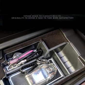 ABS Konsolė Porankiu Laikymo dėžę BMW 5 Serijos GT 6 2018-2020 Centrinė Daiktadėžė Dėklas Organizatorius Konteinerių LHD Automobilių Stilius
