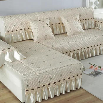 Šviesos Prabanga Sofa Apima Gyvenamasis Kambarys Sofos Rankšluostį Universal L Formos Sofa Padengti Europos stiliaus neslidus Sofos Padengti Slipcover