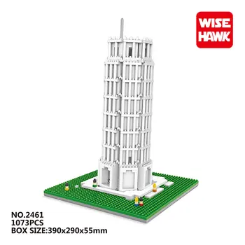Wisehawk Micro Blokų Pasaulio Architektūros Kinijos Fabrikas Londono Tiltas, Plastikinė Statybinės Plytos 