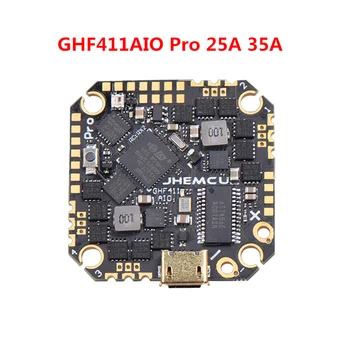 JHEMCU GHF411AIO Pro F4 OSD Skrydžio duomenų Valdytojas Built-in 25A/35A BLheli_S 2-6S 4in1 Brushless ESC už dantų krapštuką Drone FPV Lenktynių
