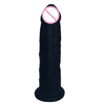 300gr Silexpan 19cm Realus Dirbtinis Penis Penis Minkštas Silikoninis Dildo Vyrų Moteris Masturbator Suaugusiųjų Sekso Žaislų, Vibratorių rudos