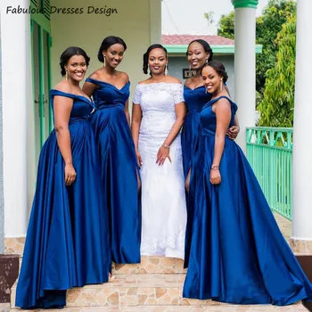 Royal Mėlyna Linija Bridesmaid Dresses 