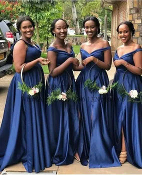Royal Mėlyna Linija Bridesmaid Dresses 